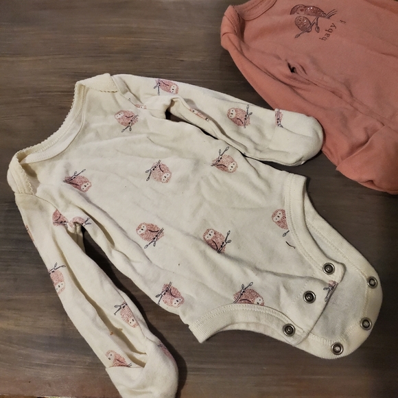 Owl themed Bodysuit set of 2 - Picture 2 of 5